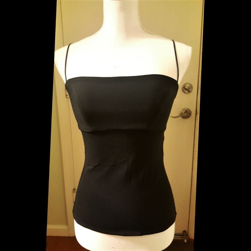 Mark Wong Nark Sleek & Sexy Sleeveless Black Top